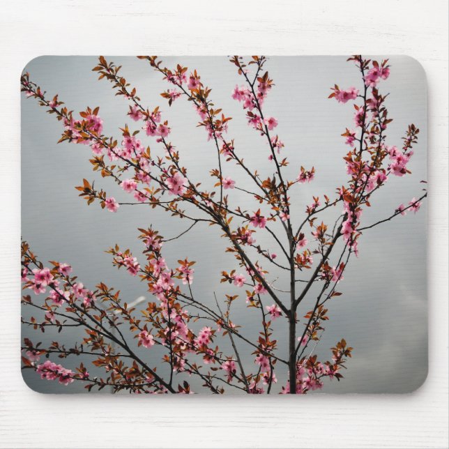 Mousepad Flores cor-de-rosa (Frente)