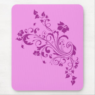 Mousepad Flores cor-de-rosa