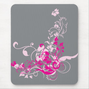 Mousepad Flores cor-de-rosa