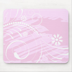 Mousepad flores cor-de-rosa