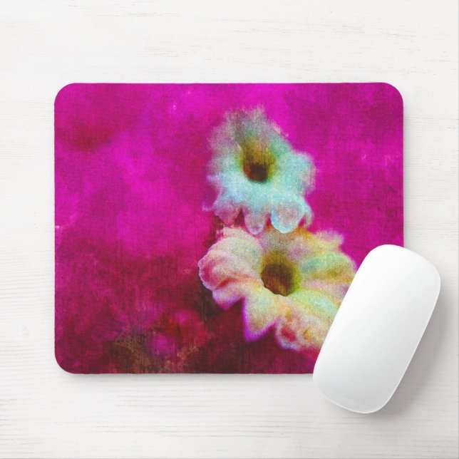 Mousepad Flores cor-de-rosa (Com mouse)