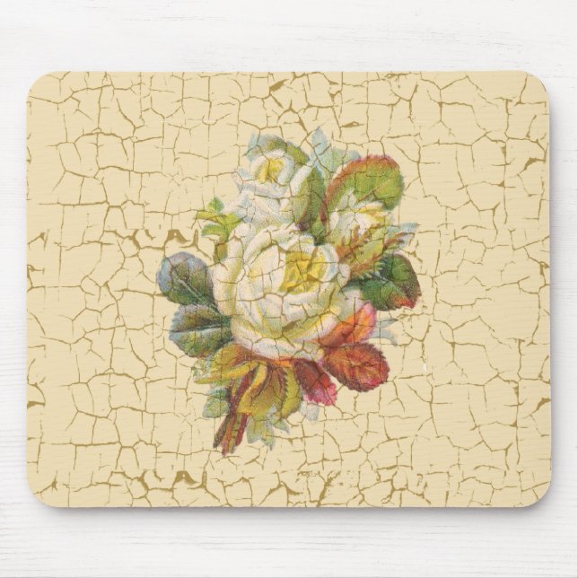 Mousepad Flores cor-de-rosa do chique (Frente)