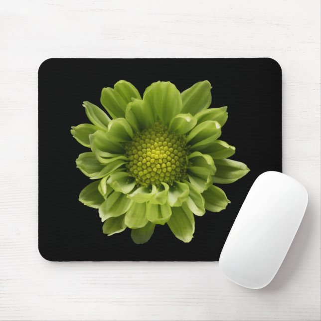 Mousepad Flores | Crolisântemo Verde (Com mouse)