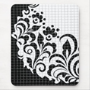 Mousepad flores da tinta