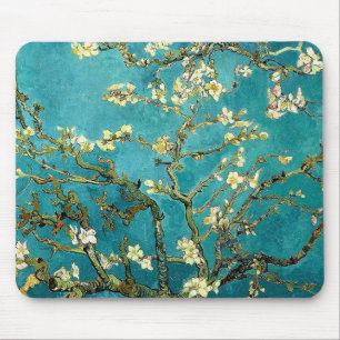 Mousepad Flores de Amendoeira de Van Gogh Impressionismo Cl