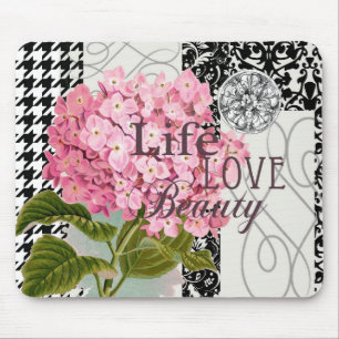 Mousepad Flores de Amor Belo Padrão