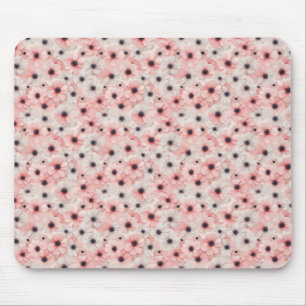 Mousepad Flores de Anêmona Rosa Suave e Branca