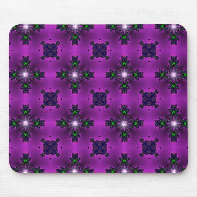 Mousepad Flores de Artdeco no Estilo Retroativo (Frente)