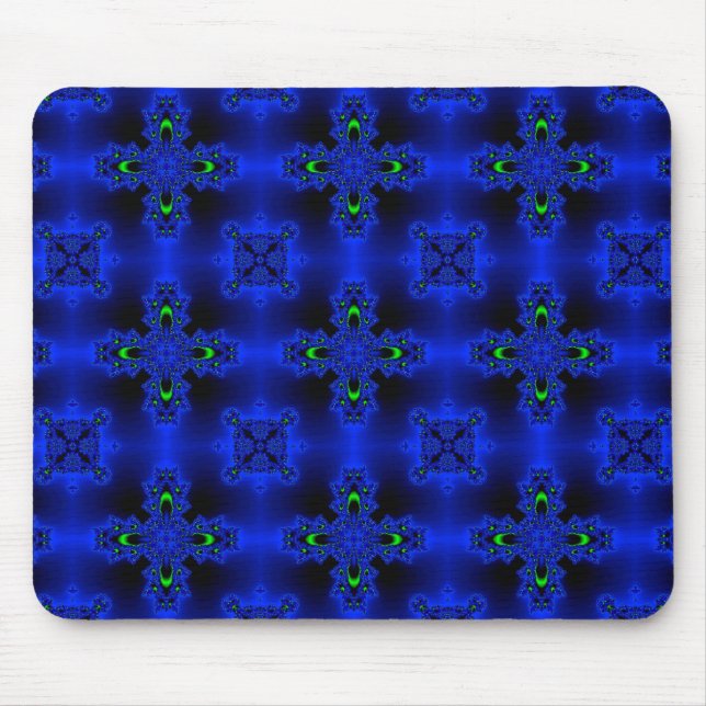 Mousepad Flores de Artdeco no Estilo Retroativo (Frente)