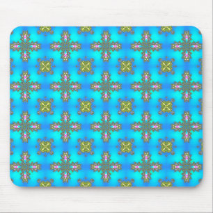 Mousepad Flores de Artdeco no Estilo Retroativo