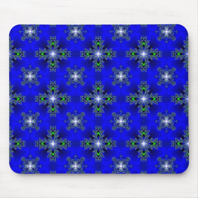 Mousepad Flores de Artdeco no Estilo Retroativo (Frente)