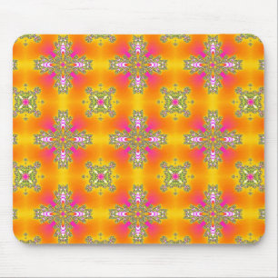 Mousepad Flores de Artdeco no Estilo Retroativo