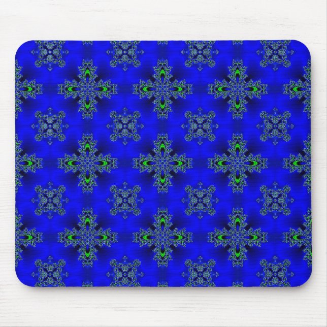Mousepad Flores de Artdeco no Estilo Retroativo (Frente)