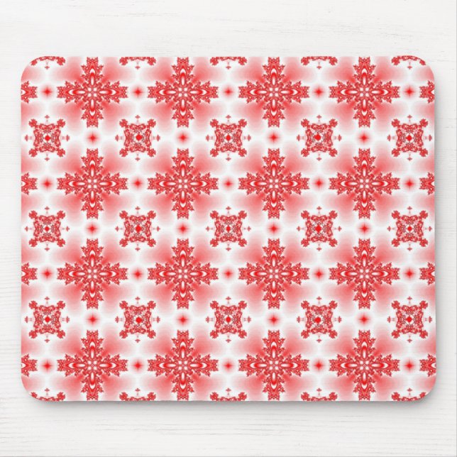 Mousepad Flores de Artdeco no Estilo Retroativo (Frente)