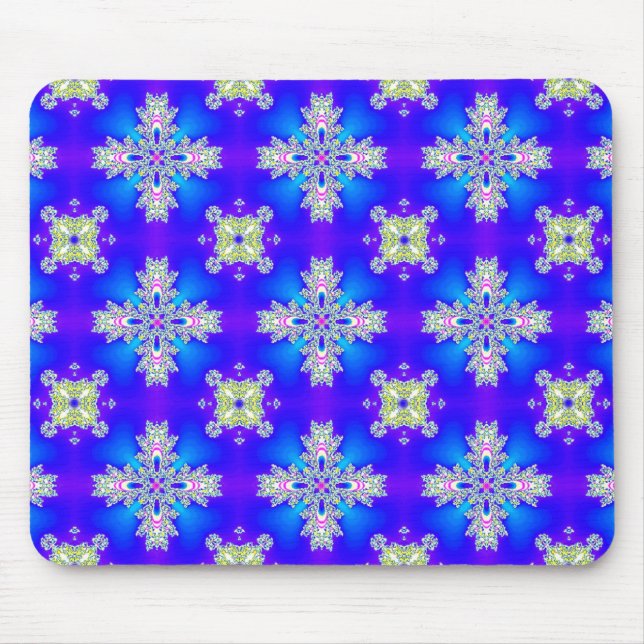 Mousepad Flores de Artdeco no Estilo Retroativo (Frente)