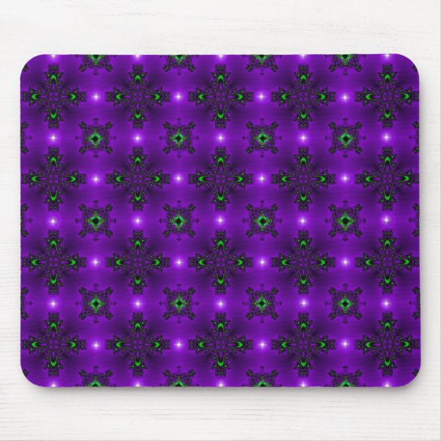 Mousepad Flores de Artdeco no Estilo Retroativo (Frente)