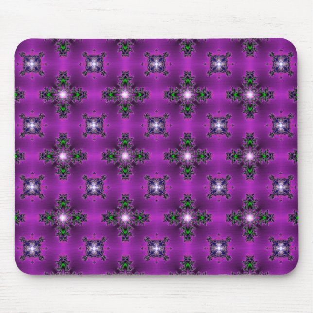 Mousepad Flores de Artdeco no Estilo Retroativo (Frente)
