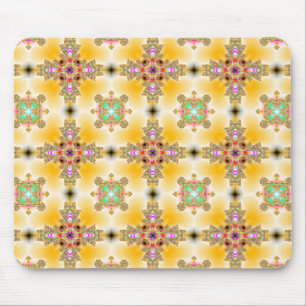 Mousepad Flores de Artdeco no Estilo Retroativo