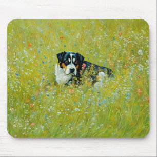Mousepad Flores de Arte Whimsical De Pastores Bonitos Mix C
