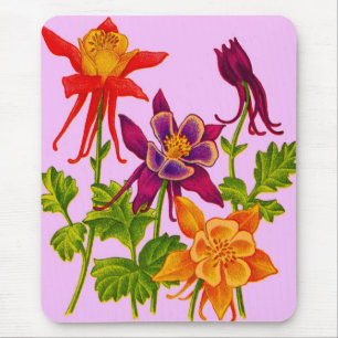 Mousepad flores de columbina