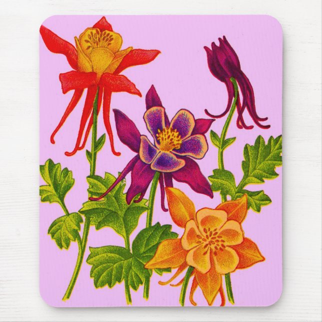 Mousepad flores de columbina (Frente)