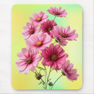 Mousepad Flores de Cosmos Rosa-23456