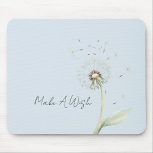 Mousepad Flores de Dandelion Azul Desejo