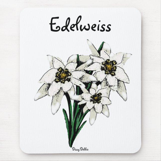 Mousepad Flores de Edelweiss (Frente)