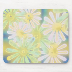 Mousepad flores de estêncil