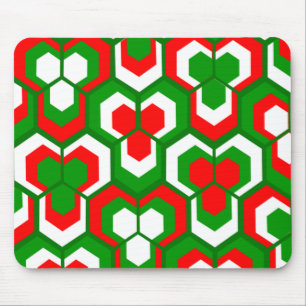 Mousepad Flores de Hexágonos