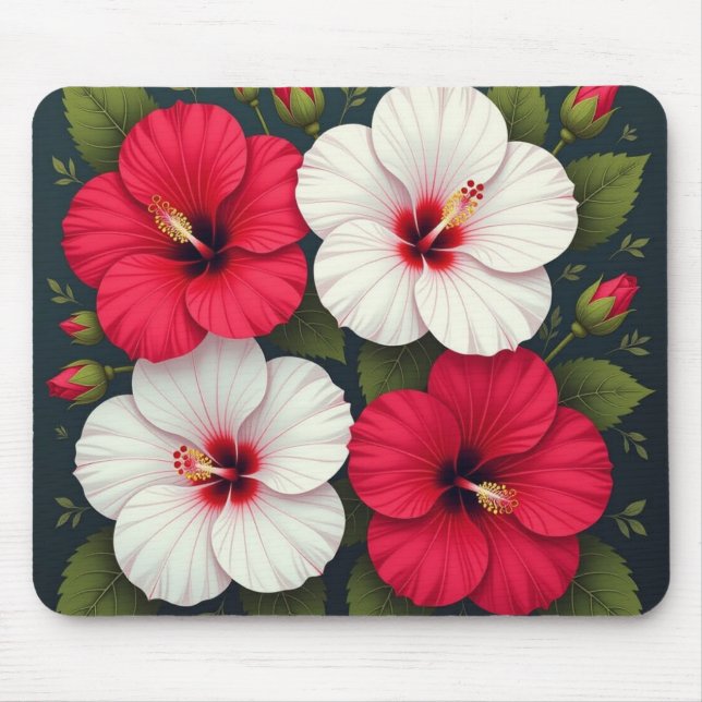 Mousepad Flores de Hibiscus (Frente)