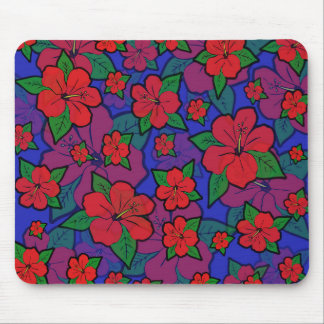 Mousepad Flores de Hibiscus Azul