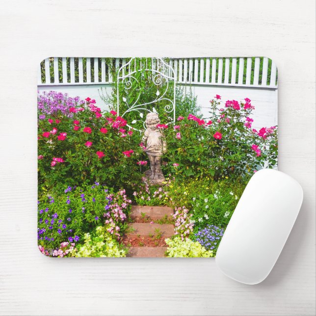 Mousepad Flores de Jardim (Com mouse)