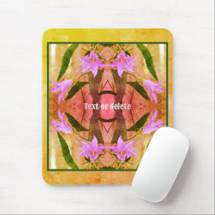 Mousepad Flores De Lilas Roxas Afastadas Personalizadas