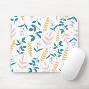 Mousepad Flores de Pastel sem costura