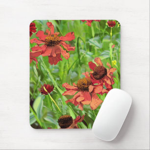 MOUSEPAD FLORES DE RUDBECKIA VERMELHA