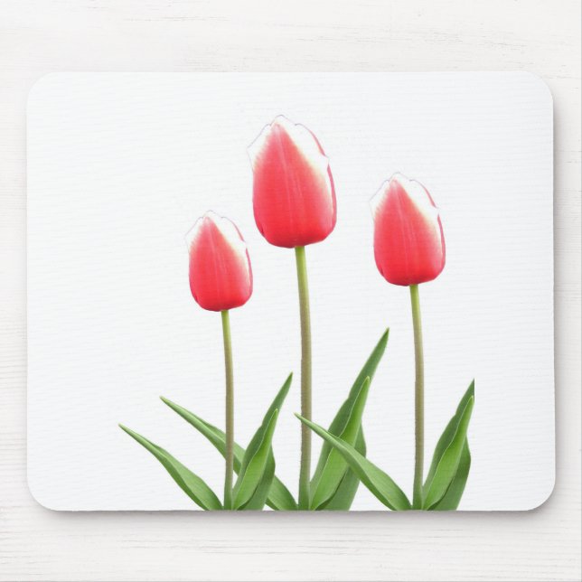 Mousepad Flores de tulipa primavera (Frente)