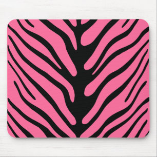 Mousepad Flores de Zebra Rosa