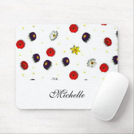 Mousepad Flores decorativas personalizadas de primavera bra