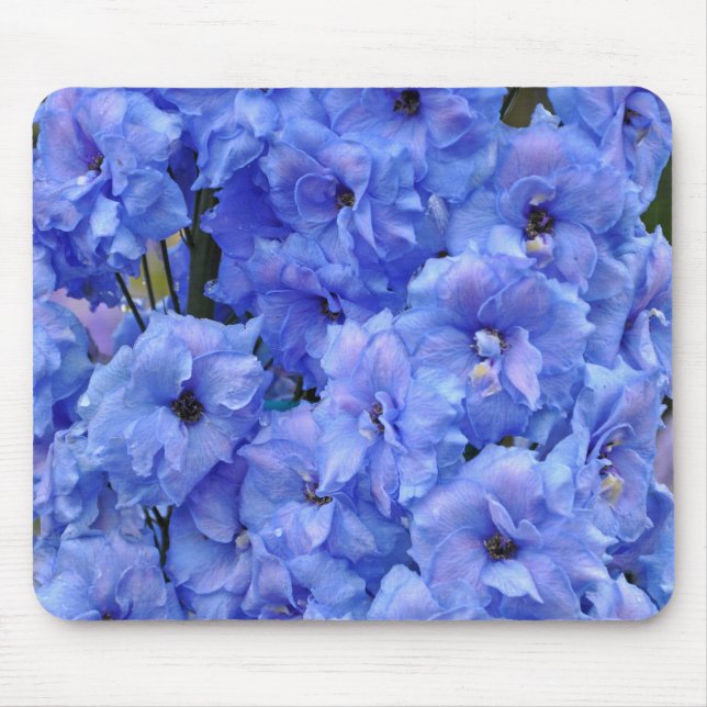 Mousepad Flores delfinas azuis (Frente)