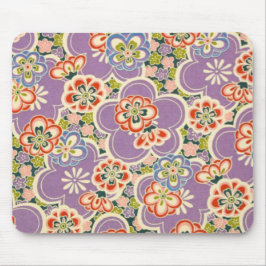 Mousepad Flores do roxo, da cerceta, do azul, do vermelho,