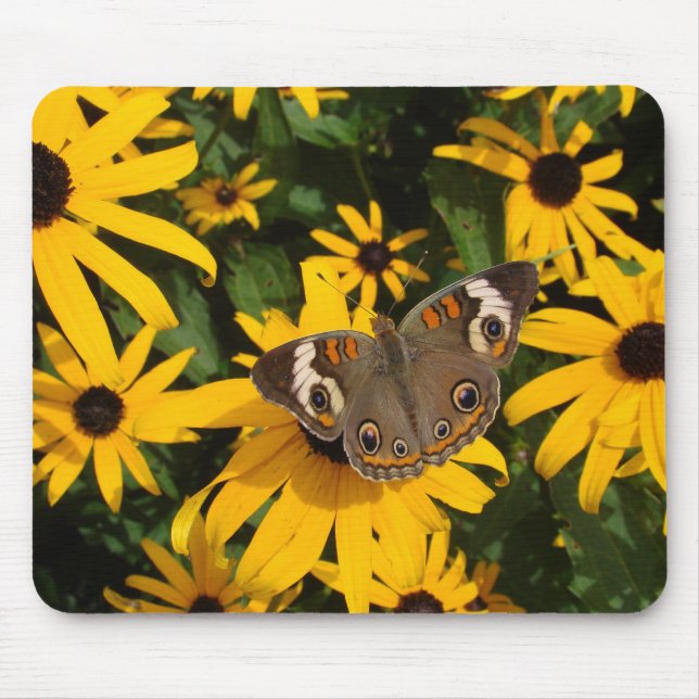 Mousepad Flores e borboleta amarelas (Frente)