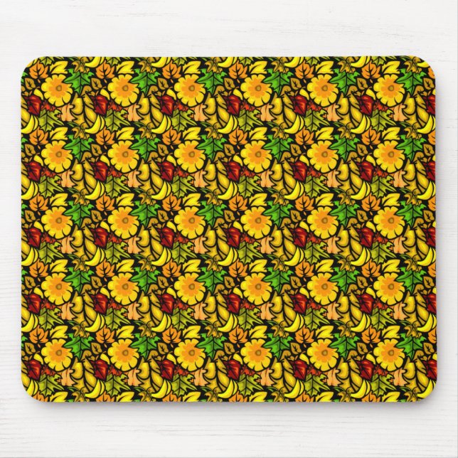 Mousepad Flores e Folhas (Frente)