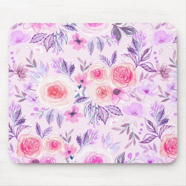 Mousepad Flores e folhas aquáticas 3 (Frente)