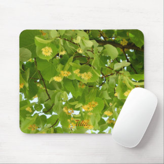 Mousepad Flores e folhas de chá de tília