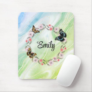 Mousepad flores e fundo elegante
