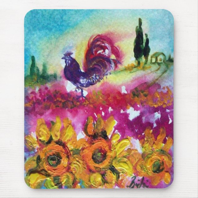 MOUSEPAD FLORES E ROSTAS NEGROS (Frente)