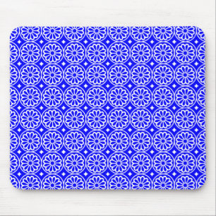 Mousepad Flores Egípcias Antigas - Azul