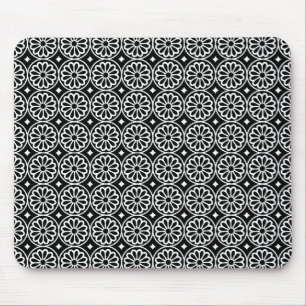 Mousepad Flores Egípcias Antigas - Preto