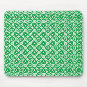 Mousepad Flores Egípcias Antigas - Verde-Grama